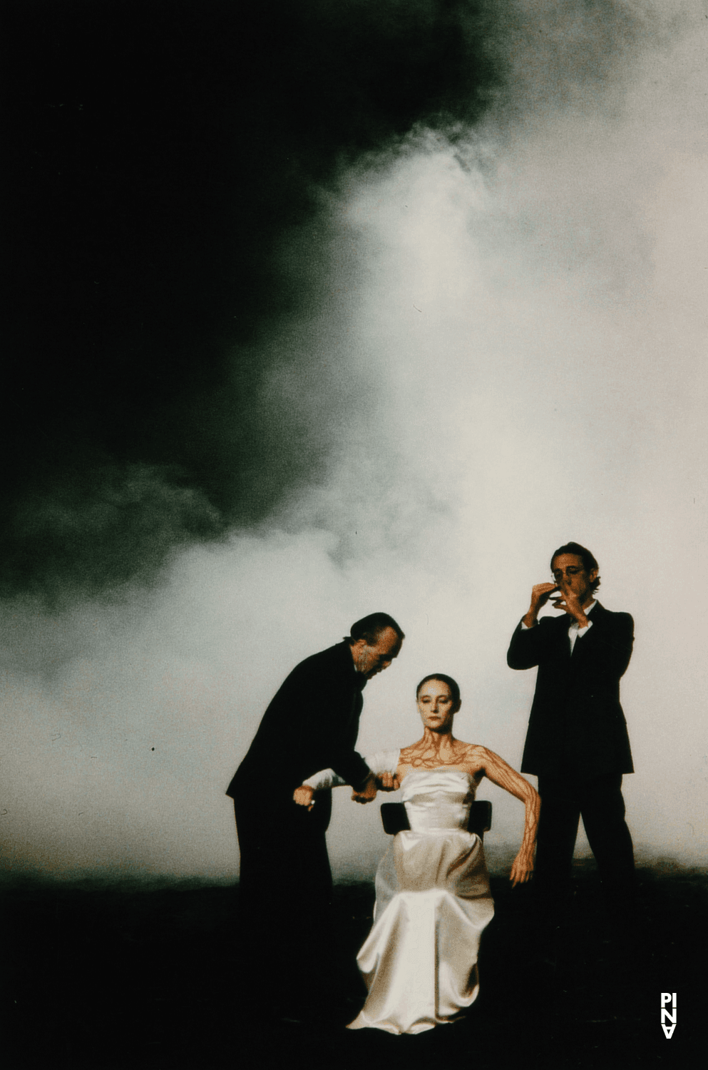 Hans Pop, Jean Laurent Sasportes and Nazareth Panadero in “Auf dem Gebirge hat man ein Geschrei gehört (On the Mountain a Cry Was Heard)” by Pina Bausch