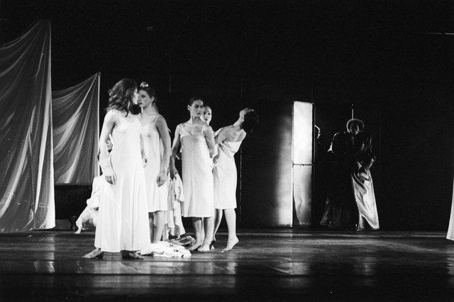 “Iphigenie auf Tauris” by Pina Bausch with Tanztheater Wuppertal at Opernhaus Wuppertal (Germany), April 20, 1974