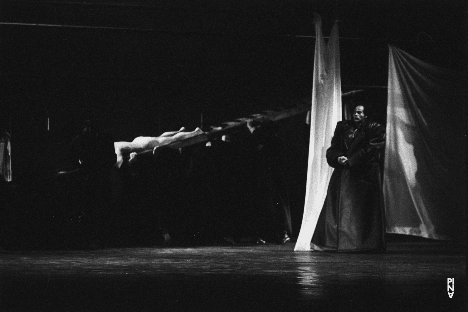 Carlos Orta in “Iphigenie auf Tauris” by Pina Bausch with Tanztheater Wuppertal at Opernhaus Wuppertal (Germany), April 20, 1974