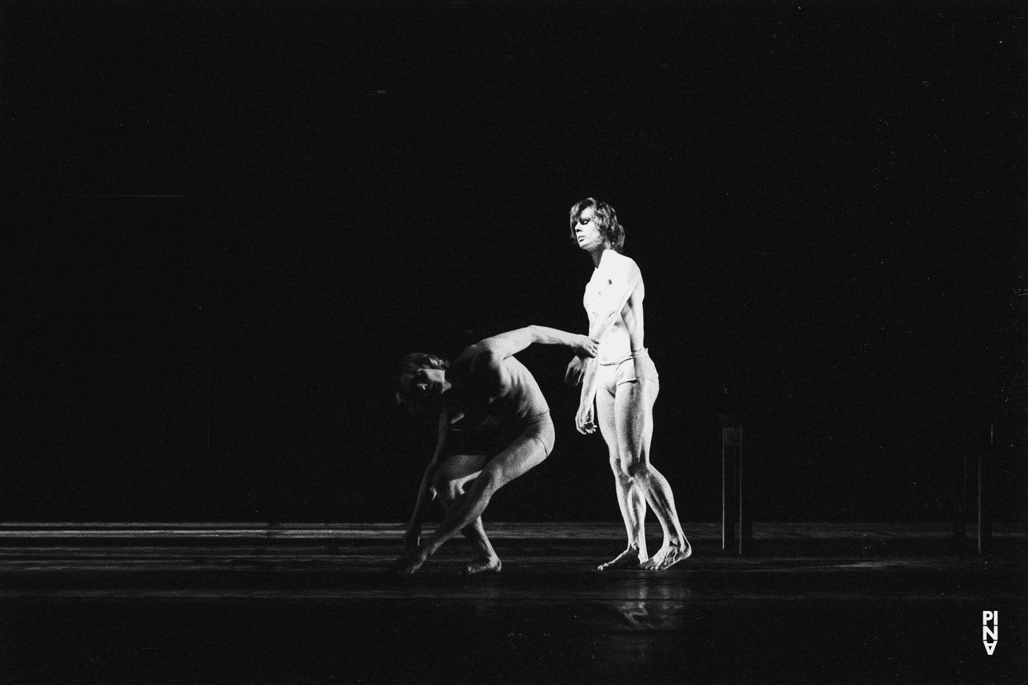 Dominique Mercy and Ed Kortlandt in “Iphigenie auf Tauris” by Pina Bausch at Opernhaus Wuppertal, April 20, 1974