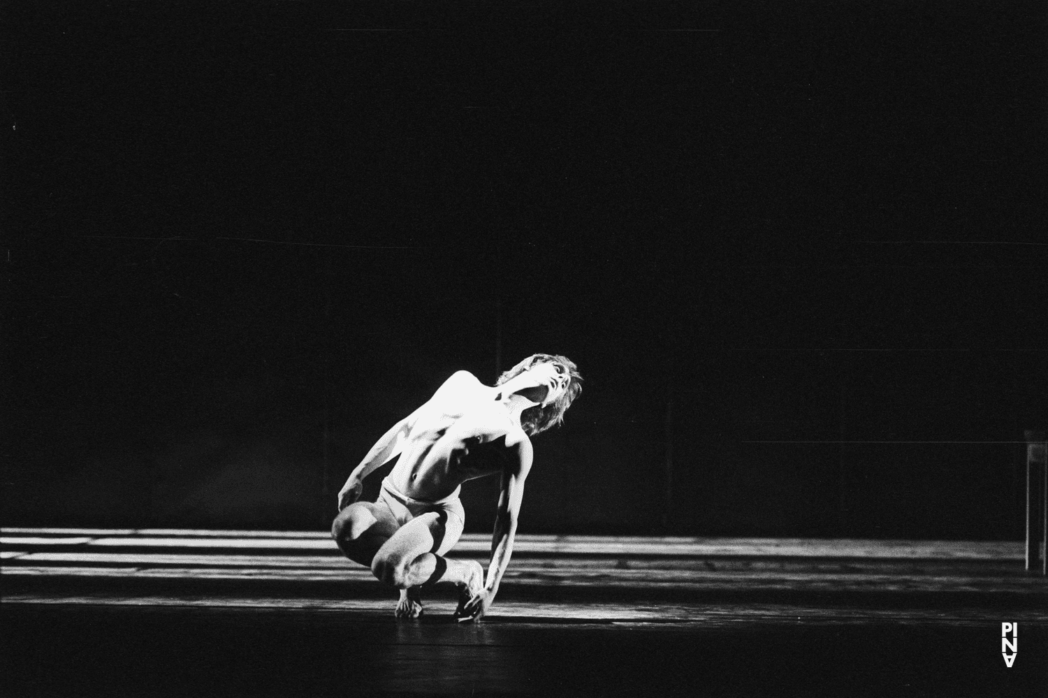 Ed Kortlandt in “Iphigenie auf Tauris” by Pina Bausch with Tanztheater Wuppertal at Opernhaus Wuppertal (Germany), April 20, 1974