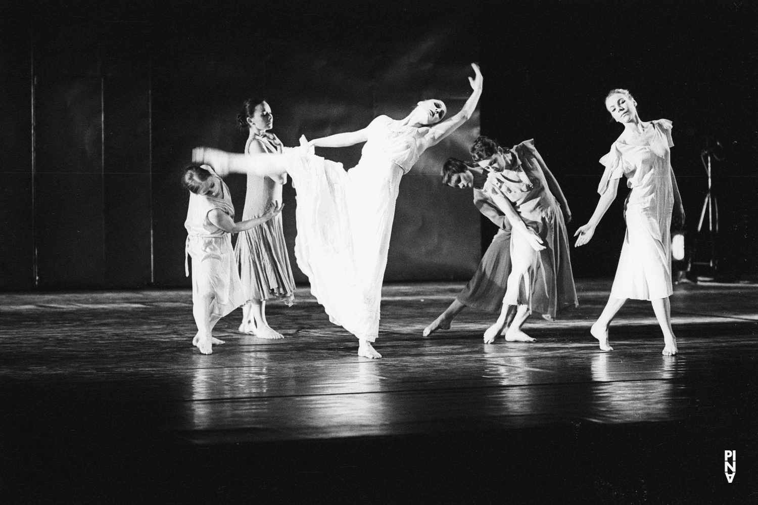 Malou Airaudo in “Iphigenie auf Tauris” by Pina Bausch with Tanztheater Wuppertal at Opernhaus Wuppertal (Germany), April 20, 1974