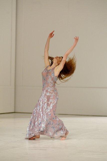 Mélanie Maurin in “For the Children of Yesterday, Today and Tomorrow” by Pina Bausch with Tanztheater Wuppertal at Schauspielhaus Wuppertal (Germany), Feb. 5, 2003