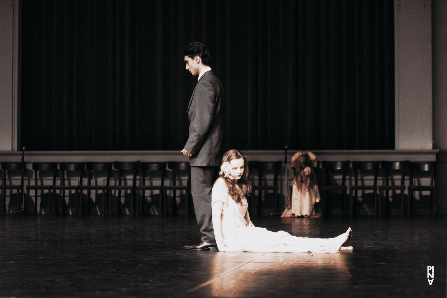 Safet Mistele, Kim Christin Lörken and Joy Wonnenberg in “Kontakthof. With Teenagers over 14” by Pina Bausch