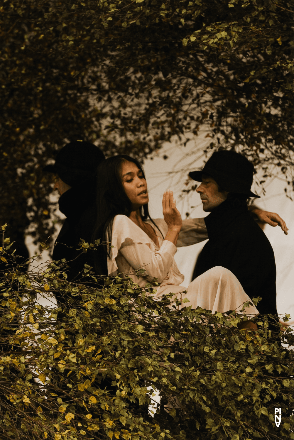 Ditta Miranda Jasjfi, Rainer Behr and Fernando Suels Mendoza in “Come Dance With Me” by Pina Bausch