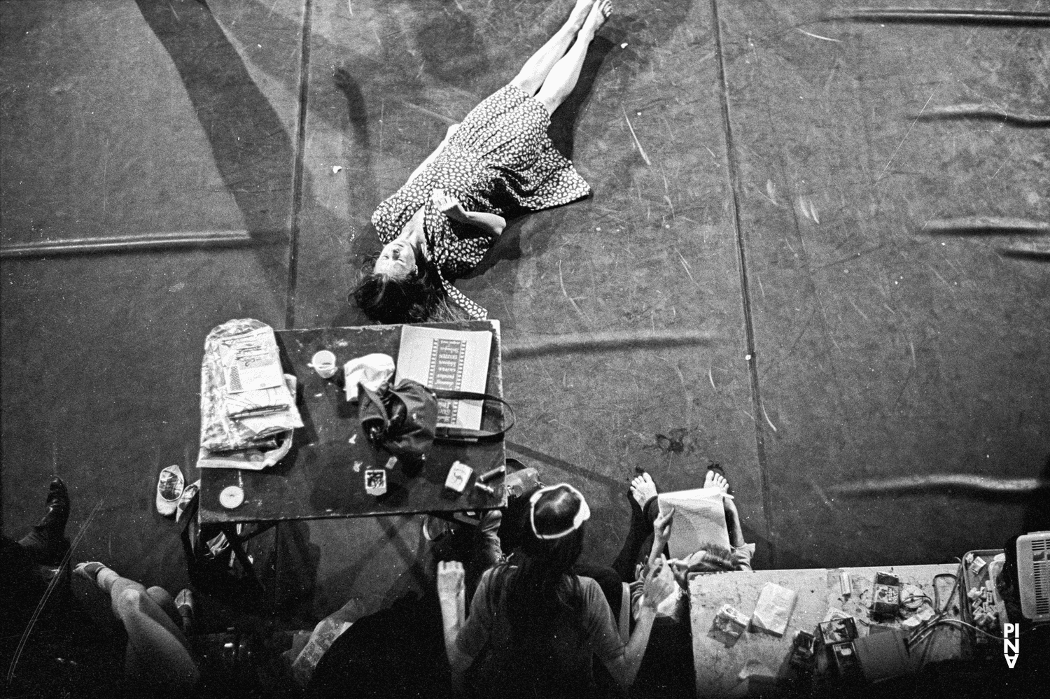 Pina Bausch, Marion Cito and Josephine Ann Endicott in “Come Dance With Me” by Pina Bausch