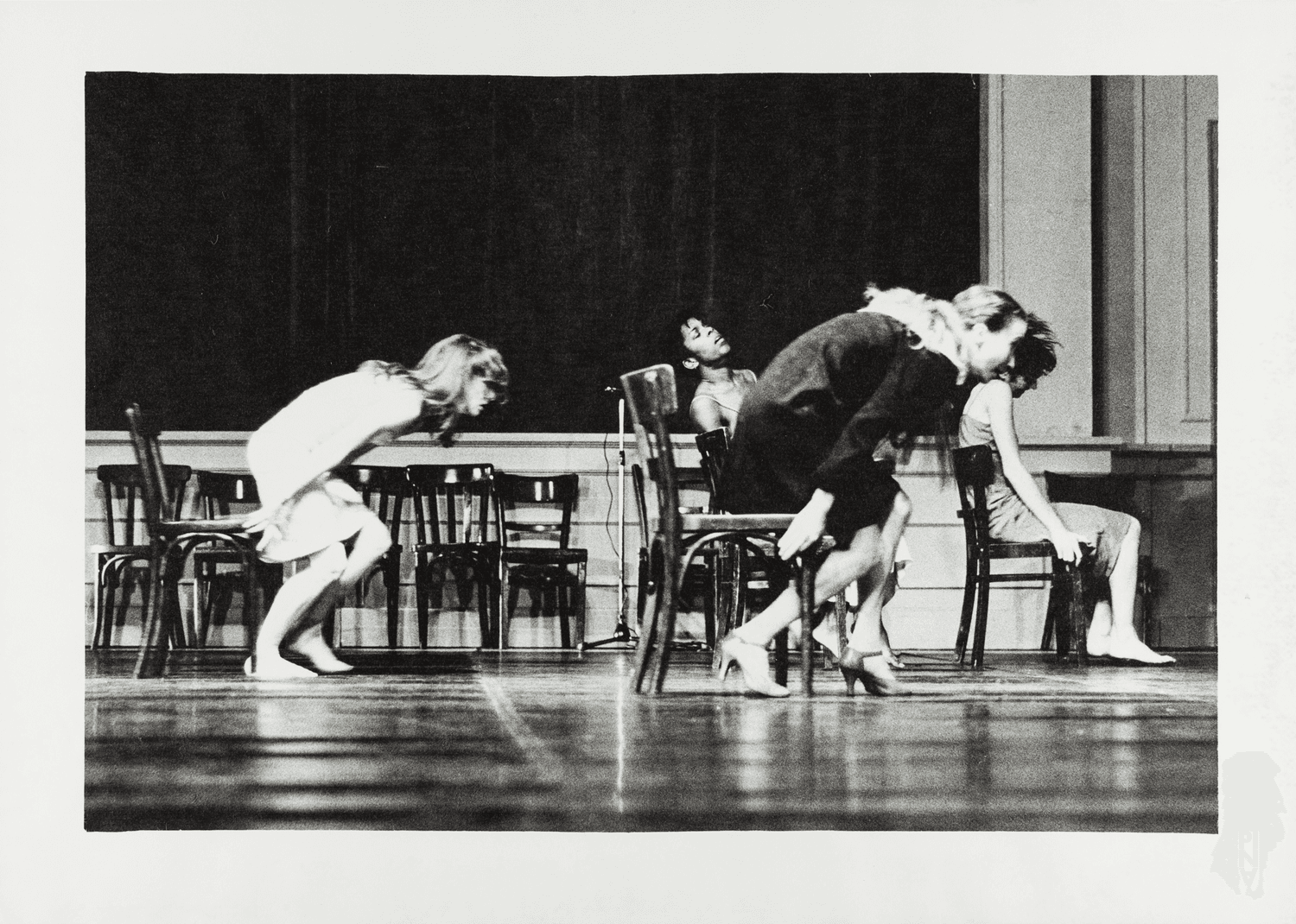 Vivienne Newport, Monika Sagon and Elisabeth Clarke in “Kontakthof” by Pina Bausch