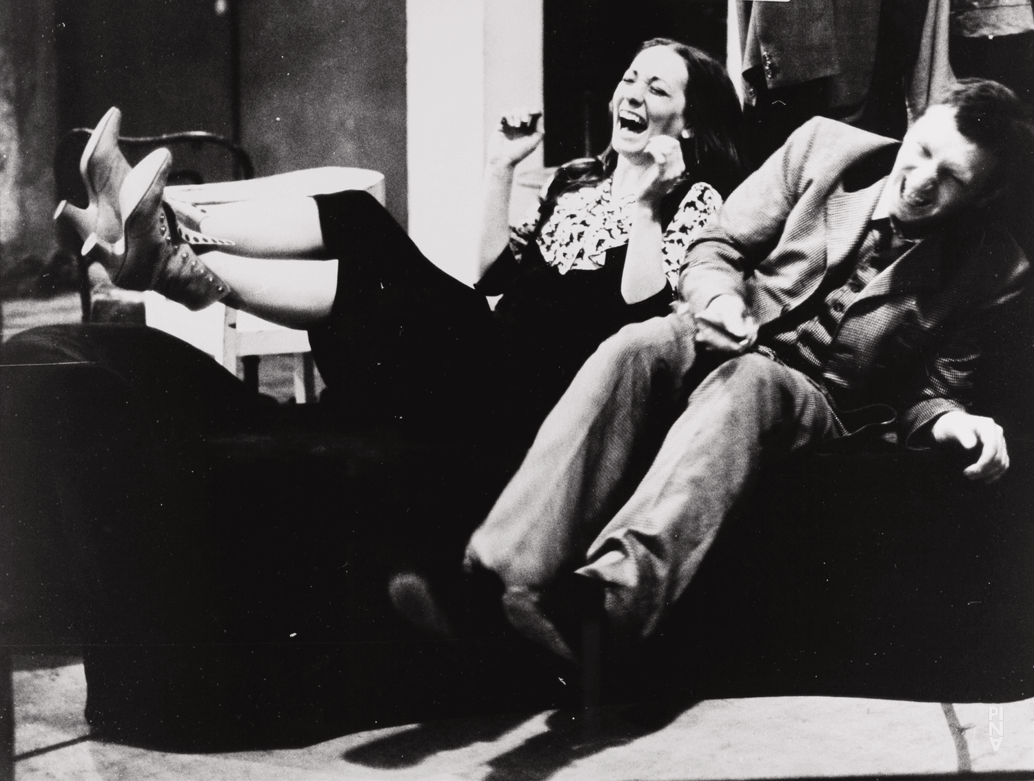 Hans Dieter Knebel and Vivienne Newport in “He Takes Her by The Hand and Leads Her Into the Castle, The Others Follow” by Pina Bausch