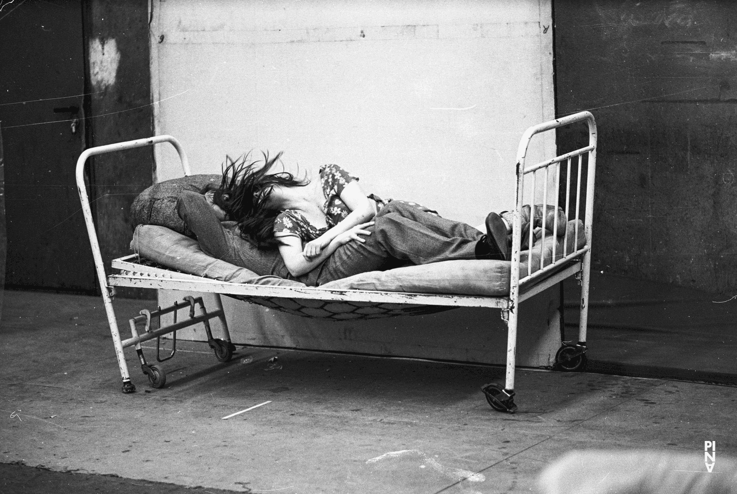 Hans Dieter Knebel and Josephine Ann Endicott in “He Takes Her by The Hand and Leads Her Into the Castle, The Others Follow” by Pina Bausch, season 1977/78