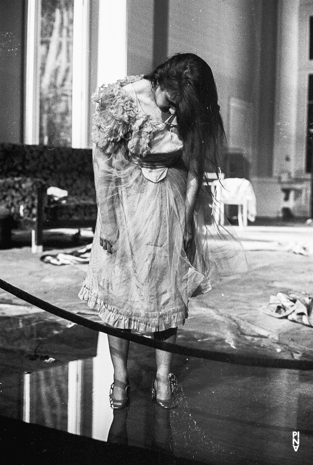 Josephine Ann Endicott in “He Takes Her by The Hand and Leads Her Into the Castle, The Others Follow” by Pina Bausch, season 1977/78