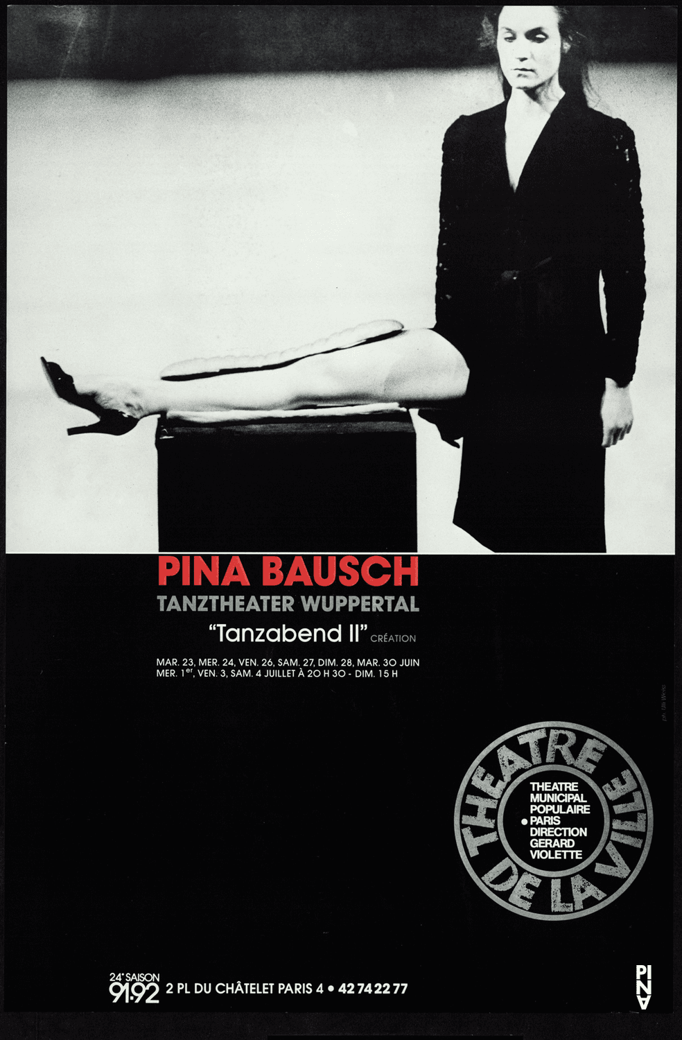 Plakat: Ulli Weiss © Pina Bausch Foundation, Foto: Ulli Weiss © Pina Bausch Foundation