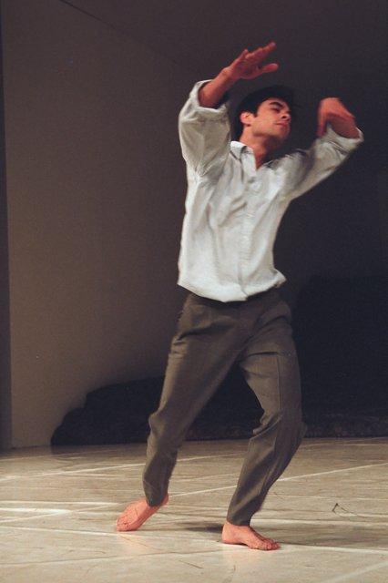 Kenji Takagi in “Masurca Fogo” by Pina Bausch with Tanztheater Wuppertal at Aalto Theater Essen (Germany), Nov. 22, 2008
