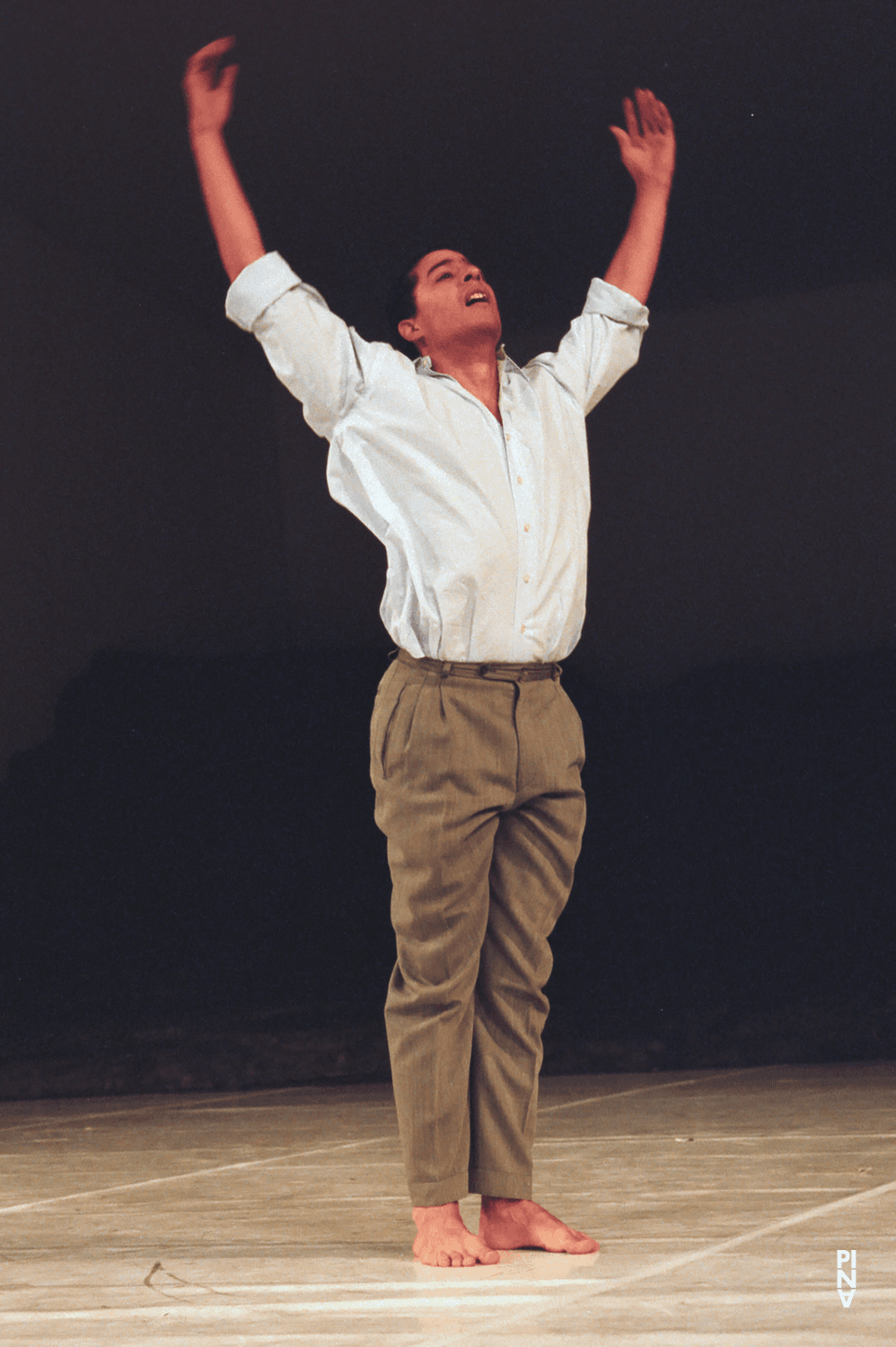 Fernando Suels Mendoza in “Masurca Fogo” by Pina Bausch with Tanztheater Wuppertal at Aalto Theater Essen (Germany), Nov. 22, 2008