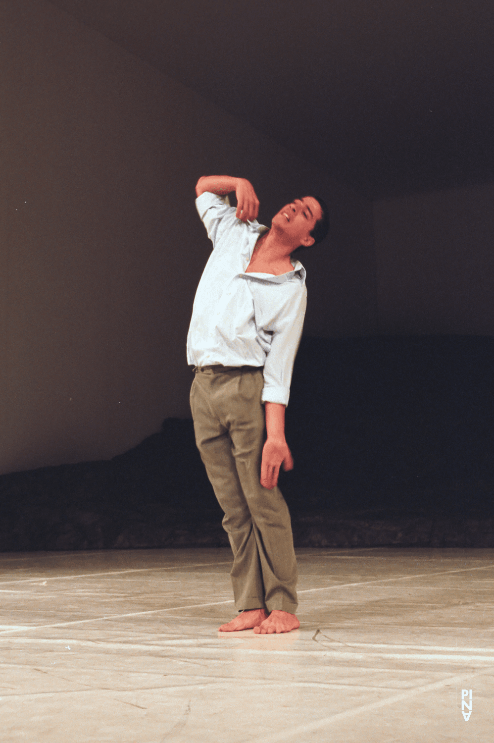 Fernando Suels Mendoza in “Masurca Fogo” by Pina Bausch with Tanztheater Wuppertal at Aalto Theater Essen (Germany), Nov. 22, 2008