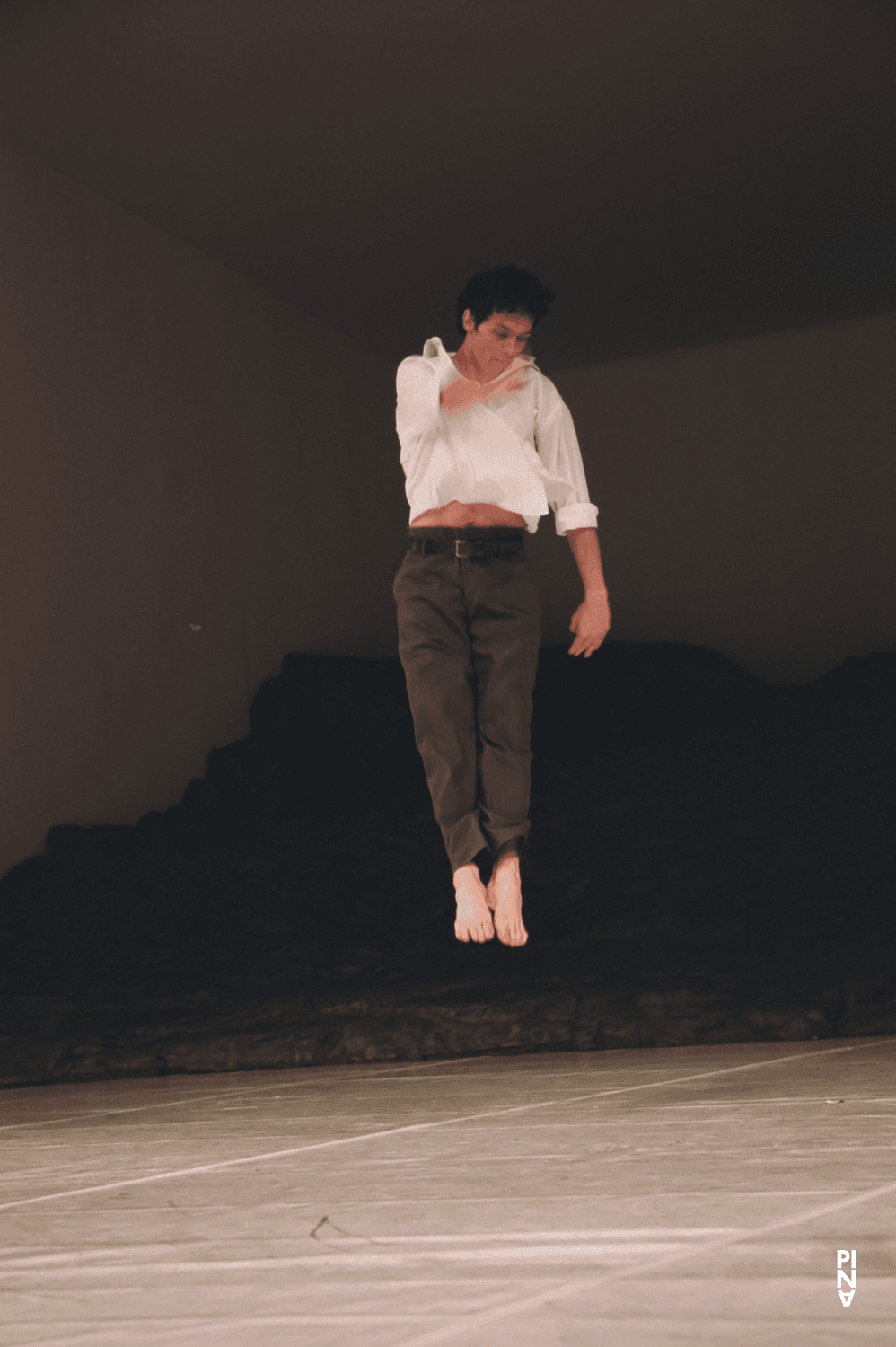 Fabien Prioville in “Masurca Fogo” by Pina Bausch with Tanztheater Wuppertal at Aalto Theater Essen (Germany), Nov. 22, 2008