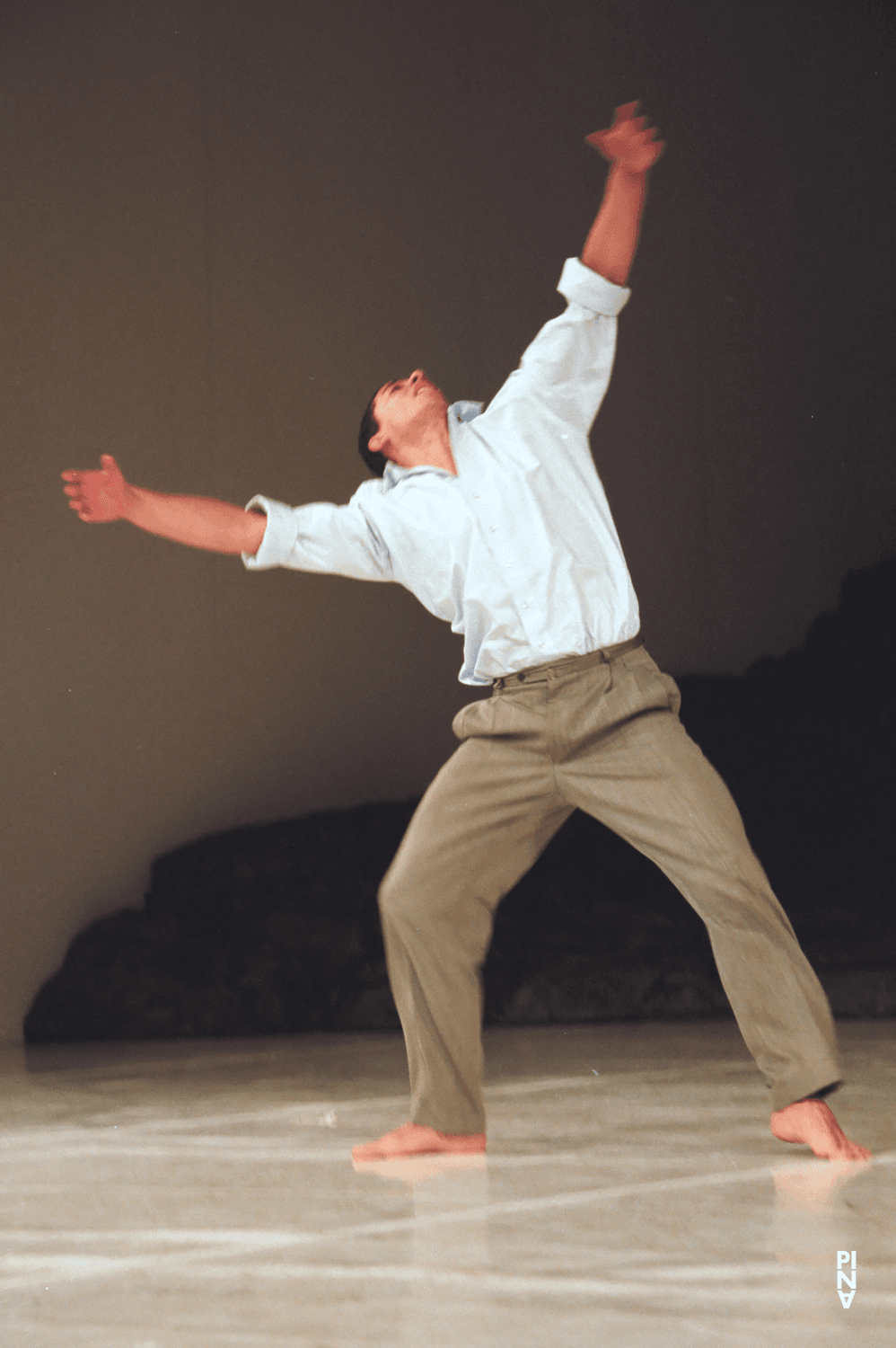 Fernando Suels Mendoza in “Masurca Fogo” by Pina Bausch with Tanztheater Wuppertal at Aalto Theater Essen (Germany), Nov. 22, 2008