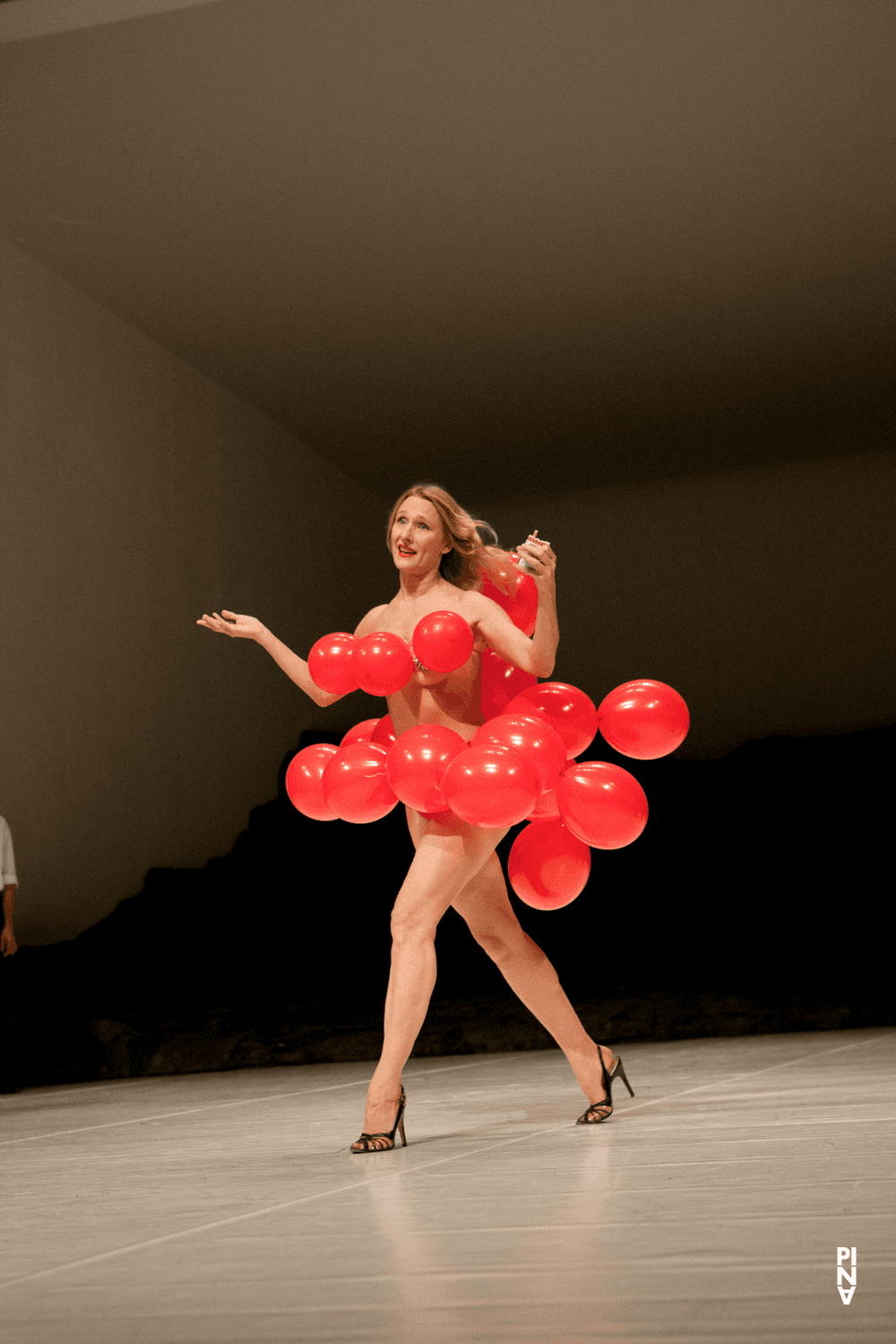 Julie Shanahan in “Masurca Fogo” by Pina Bausch with Tanztheater Wuppertal at Opernhaus Wuppertal (Germany), Sept. 19, 2012