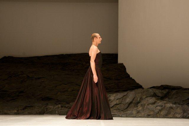 Andrey Berezin in “Masurca Fogo” by Pina Bausch with Tanztheater Wuppertal at Opernhaus Wuppertal (Germany), Sept. 19, 2012