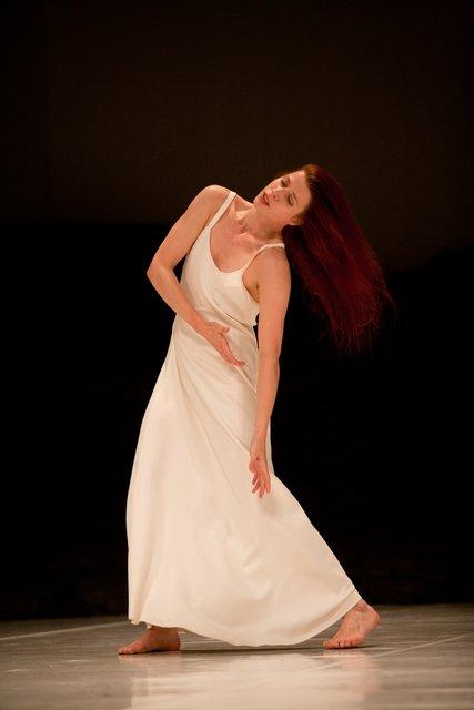 Anna Wehsarg in “Masurca Fogo” by Pina Bausch with Tanztheater Wuppertal at Opernhaus Wuppertal (Germany), Sept. 19, 2012