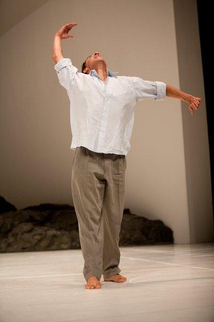 Fernando Suels Mendoza in “Masurca Fogo” by Pina Bausch with Tanztheater Wuppertal at Opernhaus Wuppertal (Germany), Sept. 19, 2012