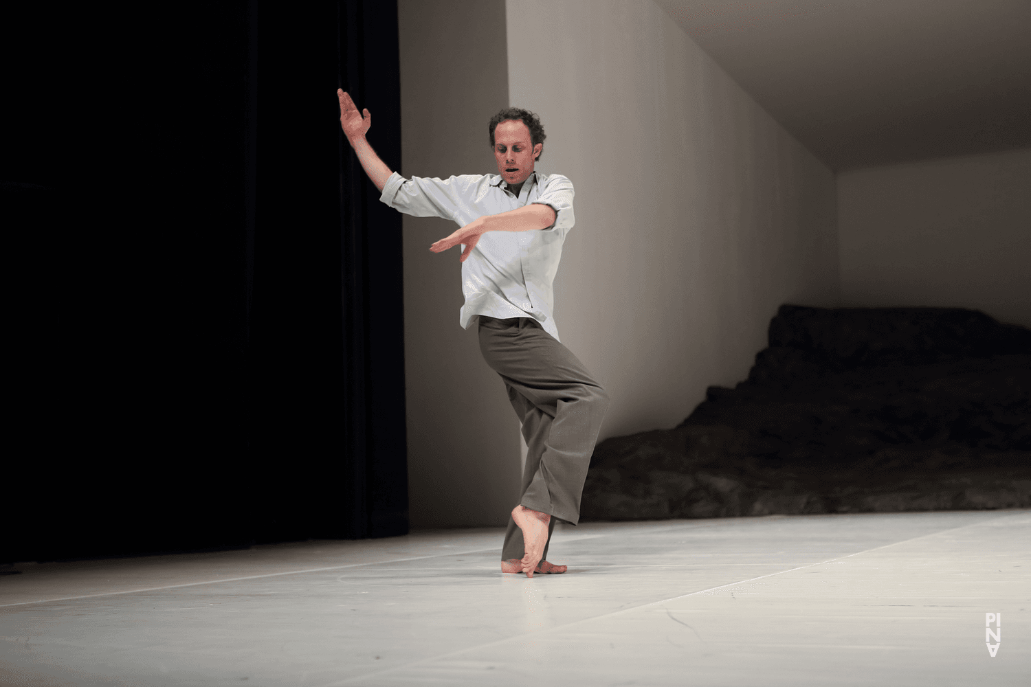 Julian Stierle in “Masurca Fogo” by Pina Bausch with Tanztheater Wuppertal at Opernhaus Wuppertal (Germany), March 28, 2018