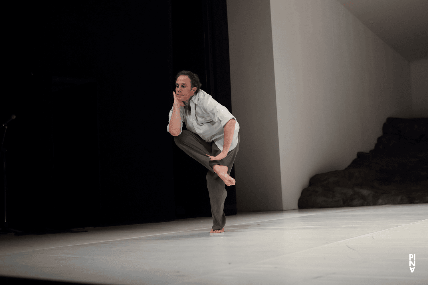 Julian Stierle in “Masurca Fogo” by Pina Bausch with Tanztheater Wuppertal at Opernhaus Wuppertal (Germany), March 28, 2018