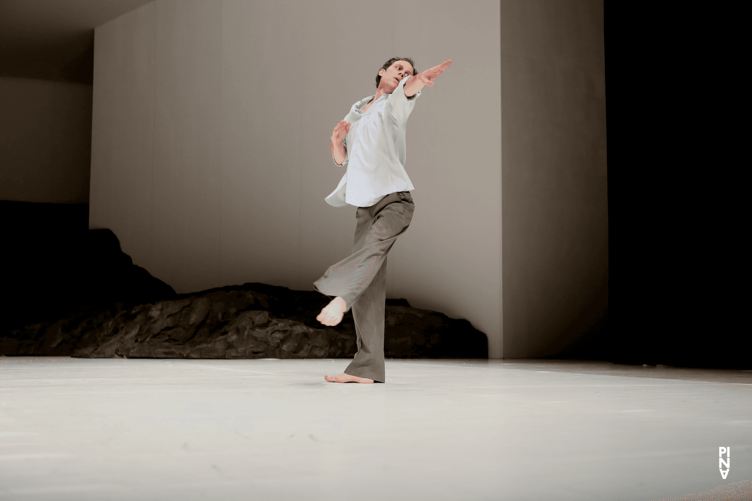 Julian Stierle in “Masurca Fogo” by Pina Bausch with Tanztheater Wuppertal at Opernhaus Wuppertal (Germany), March 28, 2018