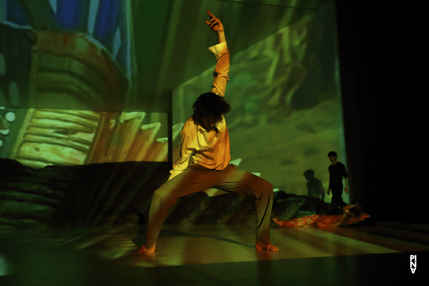 Pau Aran Gimeno in „Masurca Fogo“ von Pina Bausch mit Tanztheater Wuppertal im Opernhaus Wuppertal (Deutschland), 28. März 2018