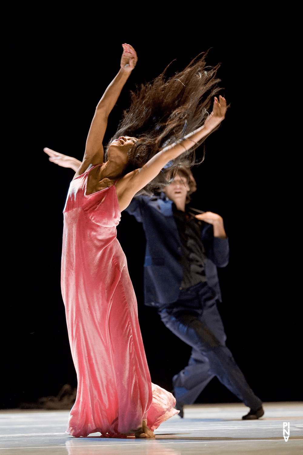 Ditta Miranda Jasjfi and Pablo Aran Gimeno in “"... como el musguito en la piedra, ay si, si, si ..." (Like Moss on the Stone)” by Pina Bausch with Tanztheater Wuppertal at Opernhaus Wuppertal (Germany), June 11, 2009