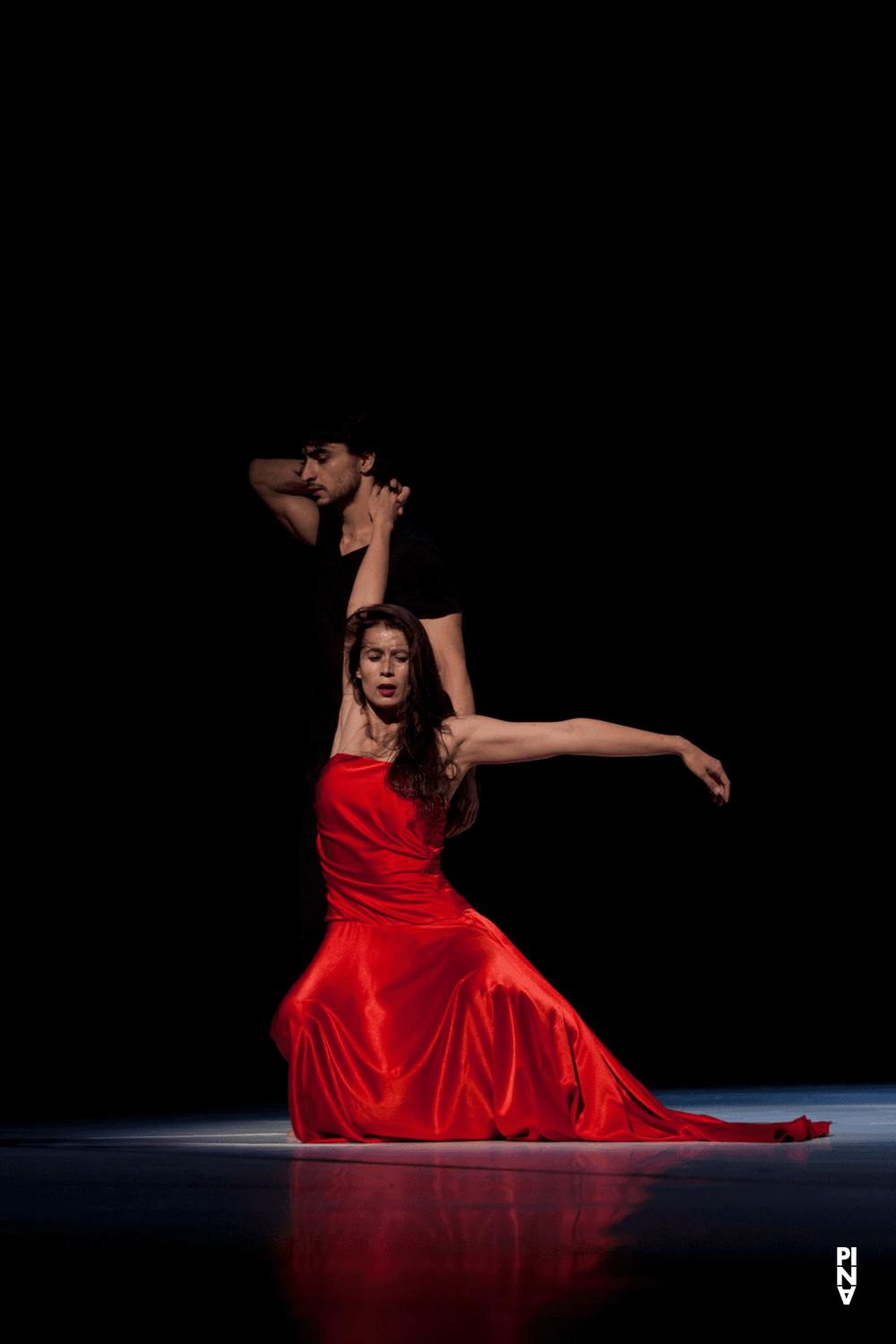 Damiano Ottavio Bigi and Clémentine Deluy in “"... como el musguito en la piedra, ay si, si, si ..." (Like Moss on the Stone)” by Pina Bausch with Tanztheater Wuppertal at Opernhaus Wuppertal (Germany), June 2, 2011