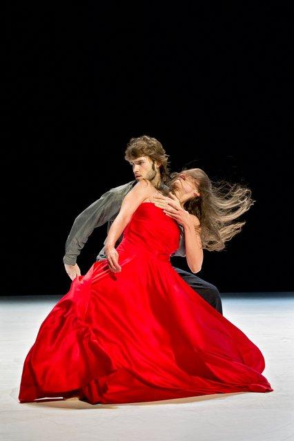 Clémentine Deluy and Pablo Aran Gimeno in “"... como el musguito en la piedra, ay si, si, si ..." (Like Moss on the Stone)” by Pina Bausch with Tanztheater Wuppertal at Théâtre de la Ville Paris (France), June 21, 2011