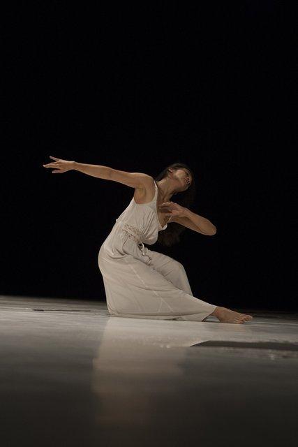 Tsai-Chin Yu in “"... como el musguito en la piedra, ay si, si, si ..." (Like Moss on the Stone)” by Pina Bausch with Tanztheater Wuppertal at Opernhaus Wuppertal (Germany), Sept. 25, 2014