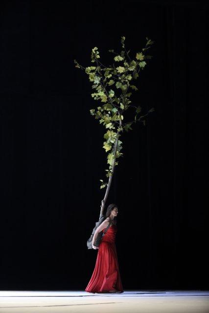 Clémentine Deluy dans « "... como el musguito en la piedra, ay si, si, si ..." (Comme la mousse sur la pierre) » de Pina Bausch avec Tanztheater Wuppertal, 2 octobre 2019
