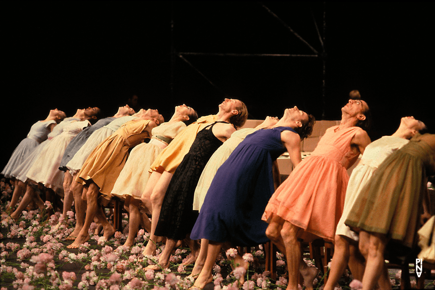 “Nelken (Carnations)” by Pina Bausch with Tanztheater Wuppertal at Théâtre de la Ville Paris (France), May 26, 1990