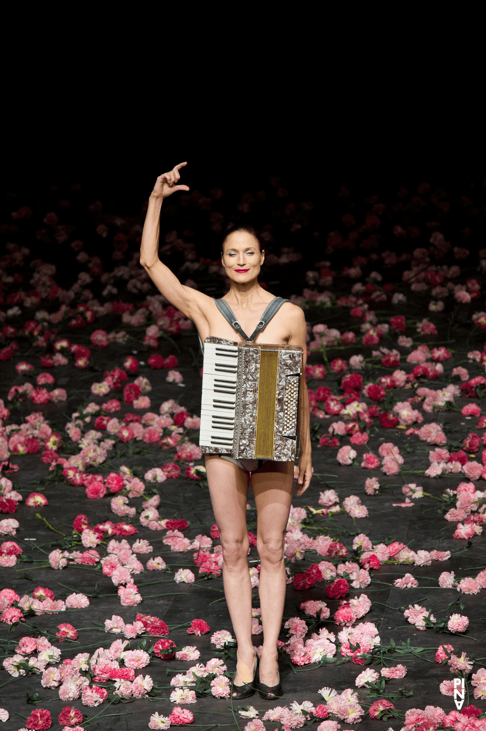 Julie Anne Stanzak in “Nelken (Carnations)” by Pina Bausch with Tanztheater Wuppertal at Opéra de Lyon (France), Sept. 14, 2010