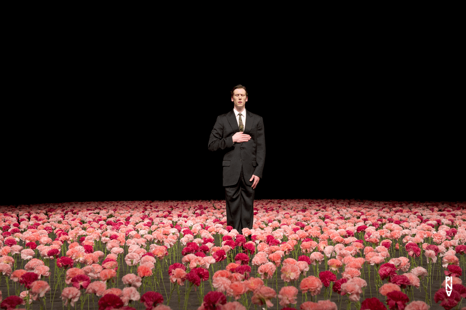 Scott Jennings in “Nelken (Carnations)” by Pina Bausch with Tanztheater Wuppertal at Opernhaus Wuppertal (Germany), Jan. 28, 2015