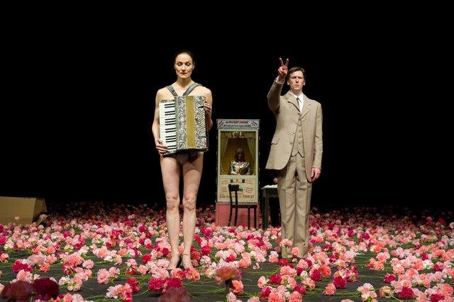 Julie Anne Stanzak and Scott Jennings in “Nelken (Carnations)” by Pina Bausch with Tanztheater Wuppertal at Opernhaus Wuppertal (Germany), Jan. 28, 2015