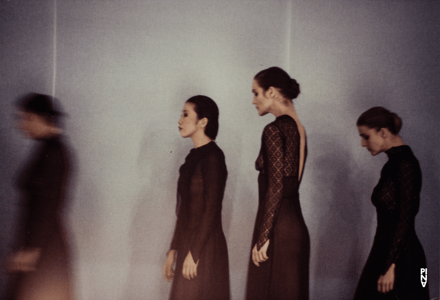 Barbara Kaufmann, Julie Anne Stanzak and Mariko Aoyama in “Orpheus und Eurydike” by Pina Bausch