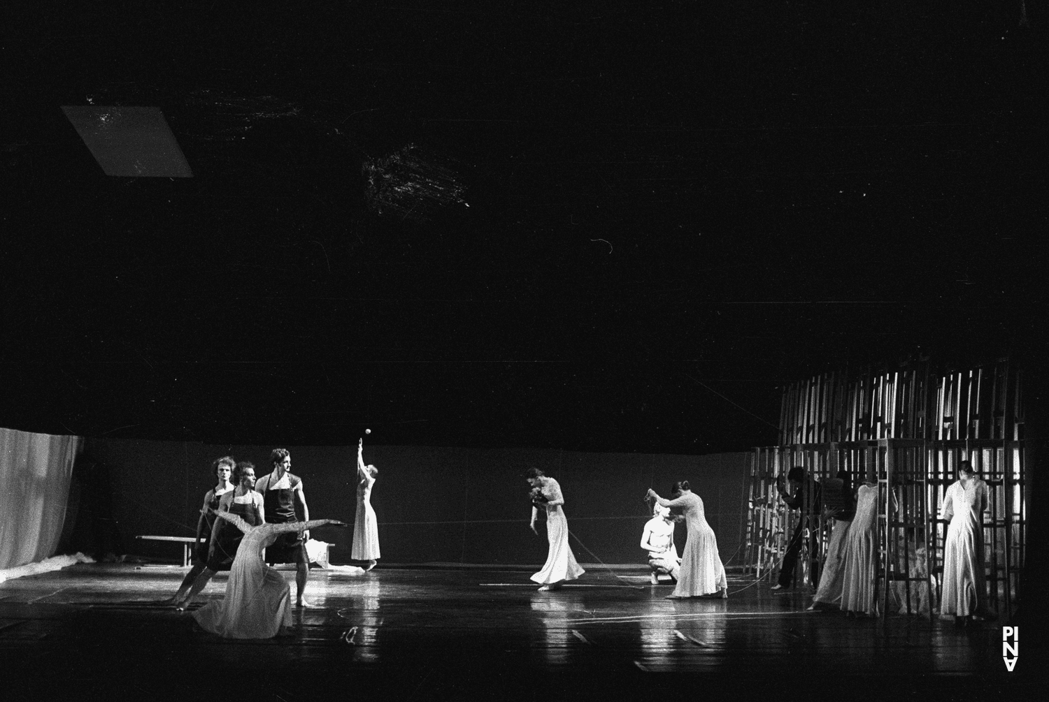 Heinz Samm, Jan Minařík and Michael Diekamp in “Orpheus und Eurydike” by Pina Bausch