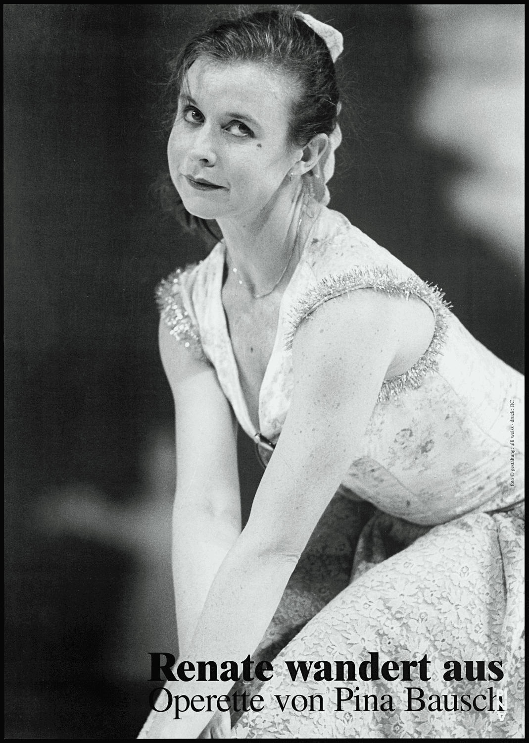 Plakat zu „Renate wandert aus“ von Pina Bausch