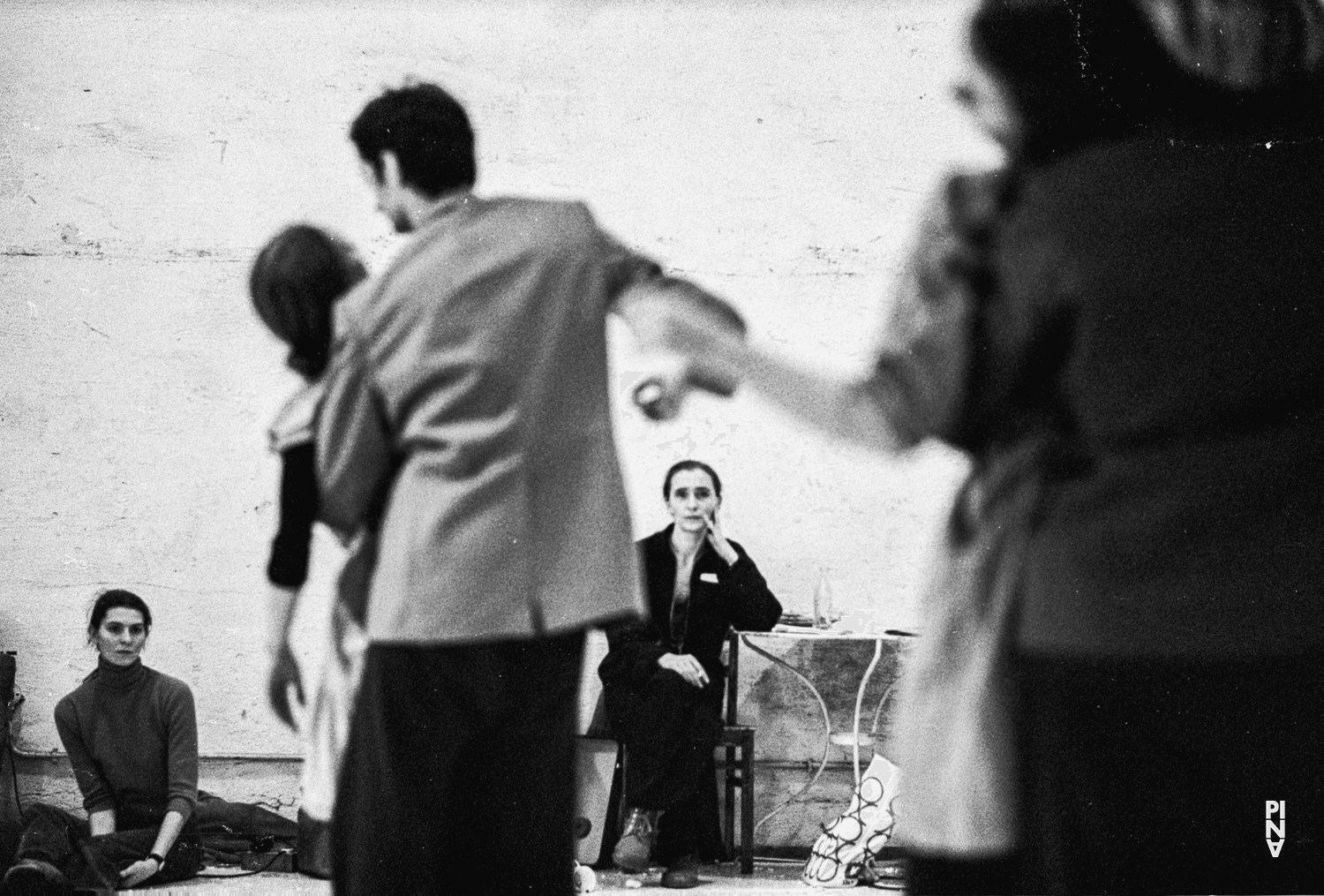 Héléna Pikon and Pina Bausch in “Renate wandert aus (Renate Emigrates)” by Pina Bausch, season 1977/78