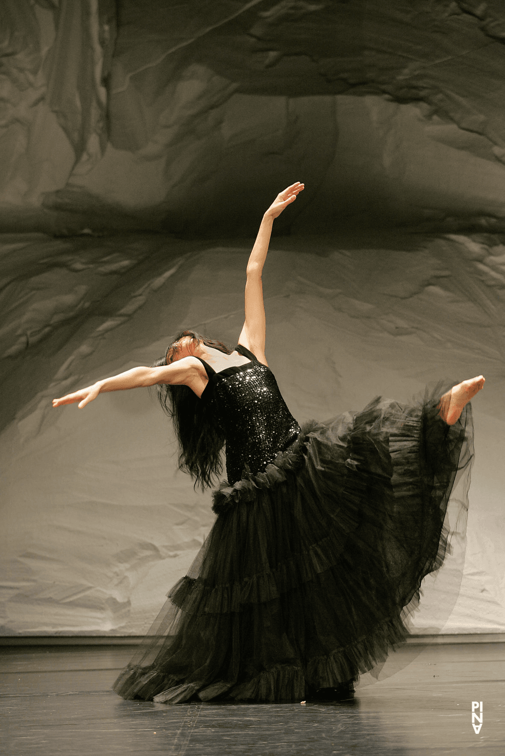 Nayoung Kim in “Rough Cut” by Pina Bausch with Tanztheater Wuppertal at Schauspielhaus Wuppertal (Germany), April 14, 2005