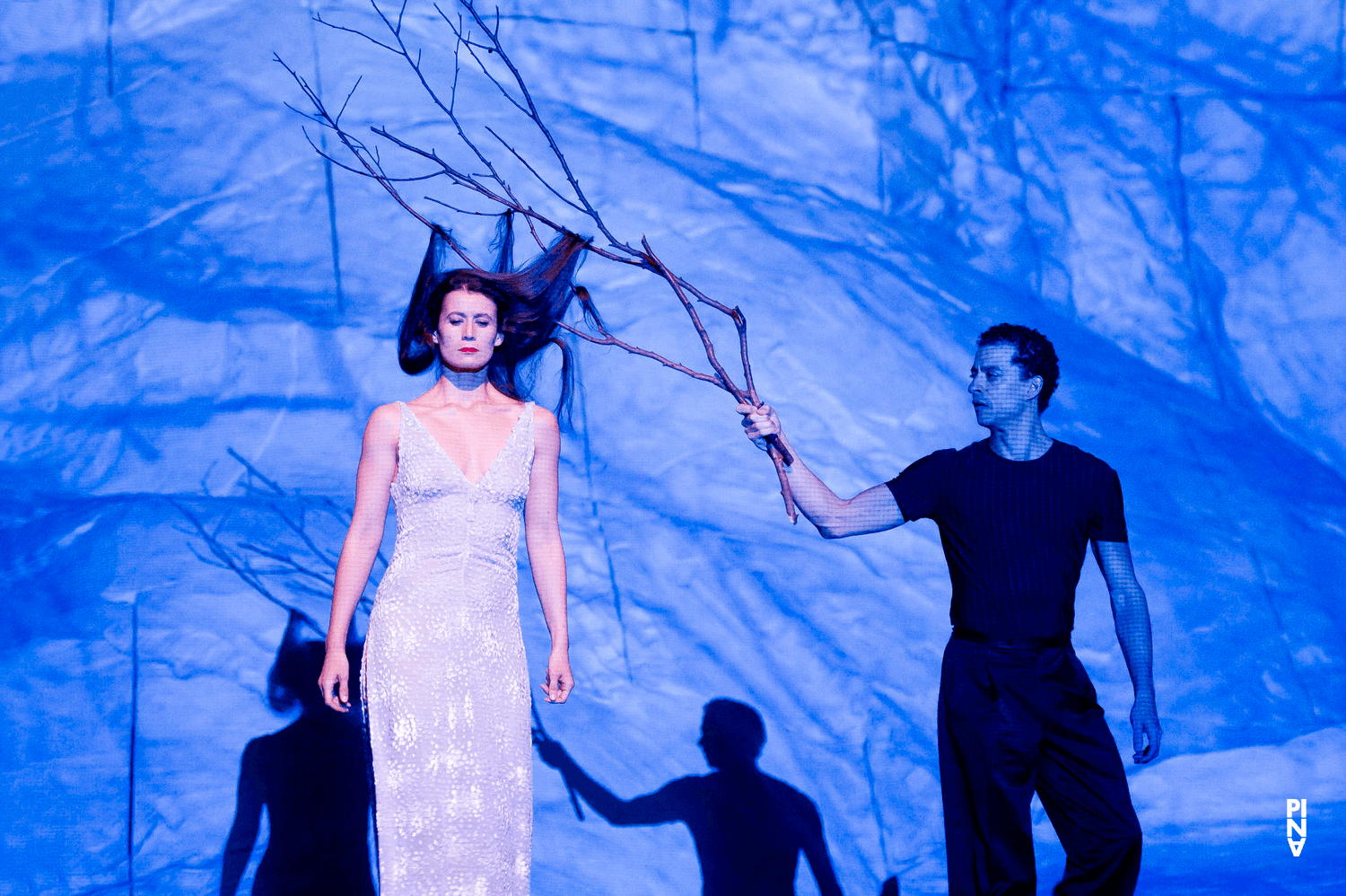 Fernando Suels Mendoza and Clémentine Deluy in “Rough Cut” by Pina Bausch with Tanztheater Wuppertal at Opernhaus Wuppertal (Germany), Jan. 31, 2013
