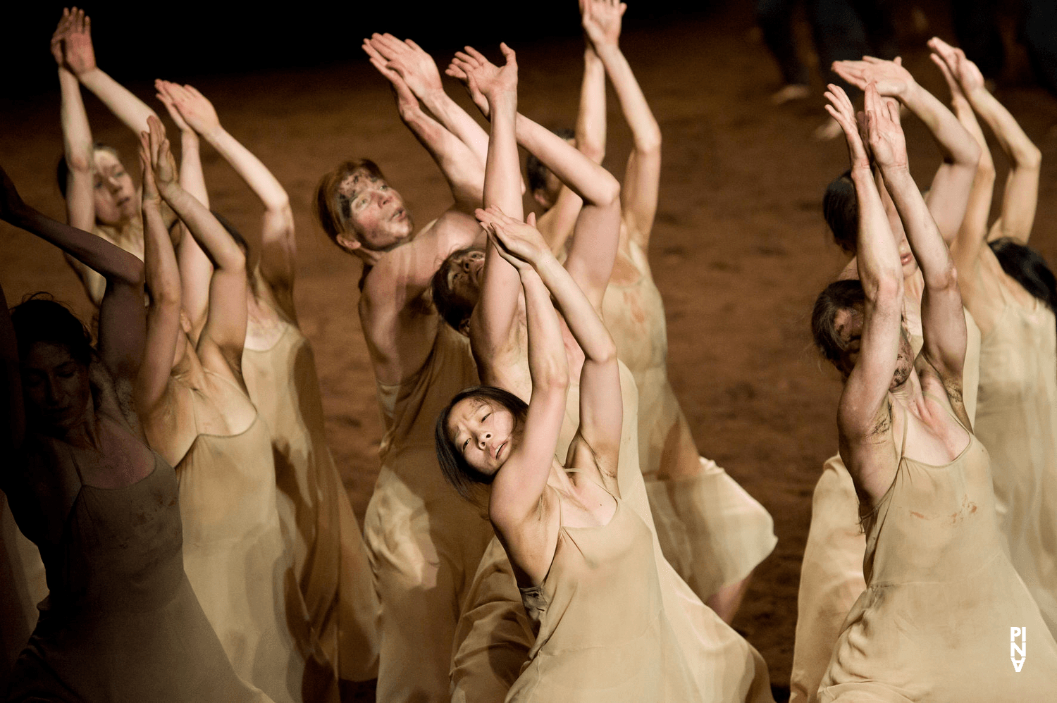 “The Rite of Spring” by Pina Bausch with Tanztheater Wuppertal at Theater der Champs-Élysées Paris (France), June 3, 2013