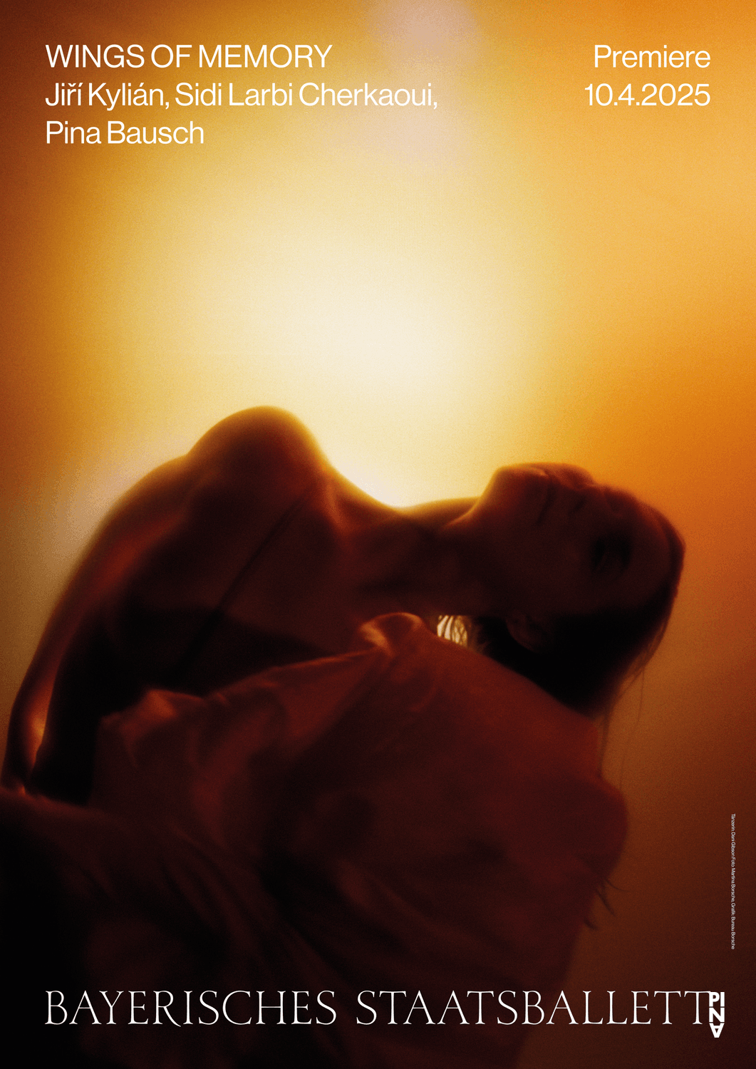 Affiche de « Le Sacre du printemps » de Pina Bausch à Munich, 10 avril 2025