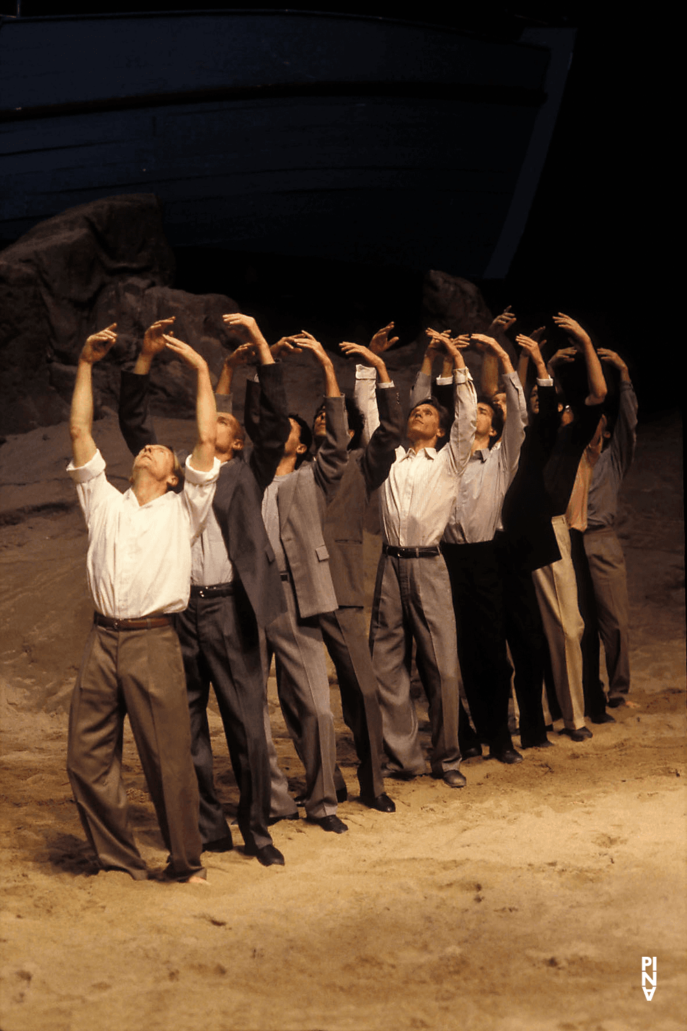 “Das Stück mit dem Schiff (The Piece with the Ship)” by Pina Bausch with Tanztheater Wuppertal at Théâtre de la Ville Paris (France), April 6, 1994