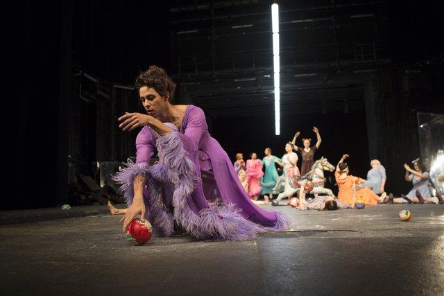Jonathan Fredrickson in “The Seven Deadly Sins” by Pina Bausch with Tanztheater Wuppertal at Opernhaus Wuppertal (Germany), Jan. 20, 2018