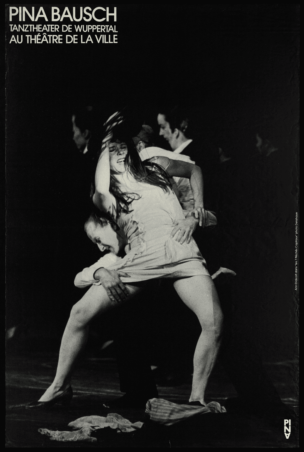 Plakat zu „Die sieben Todsünden“ von Pina Bausch in Paris