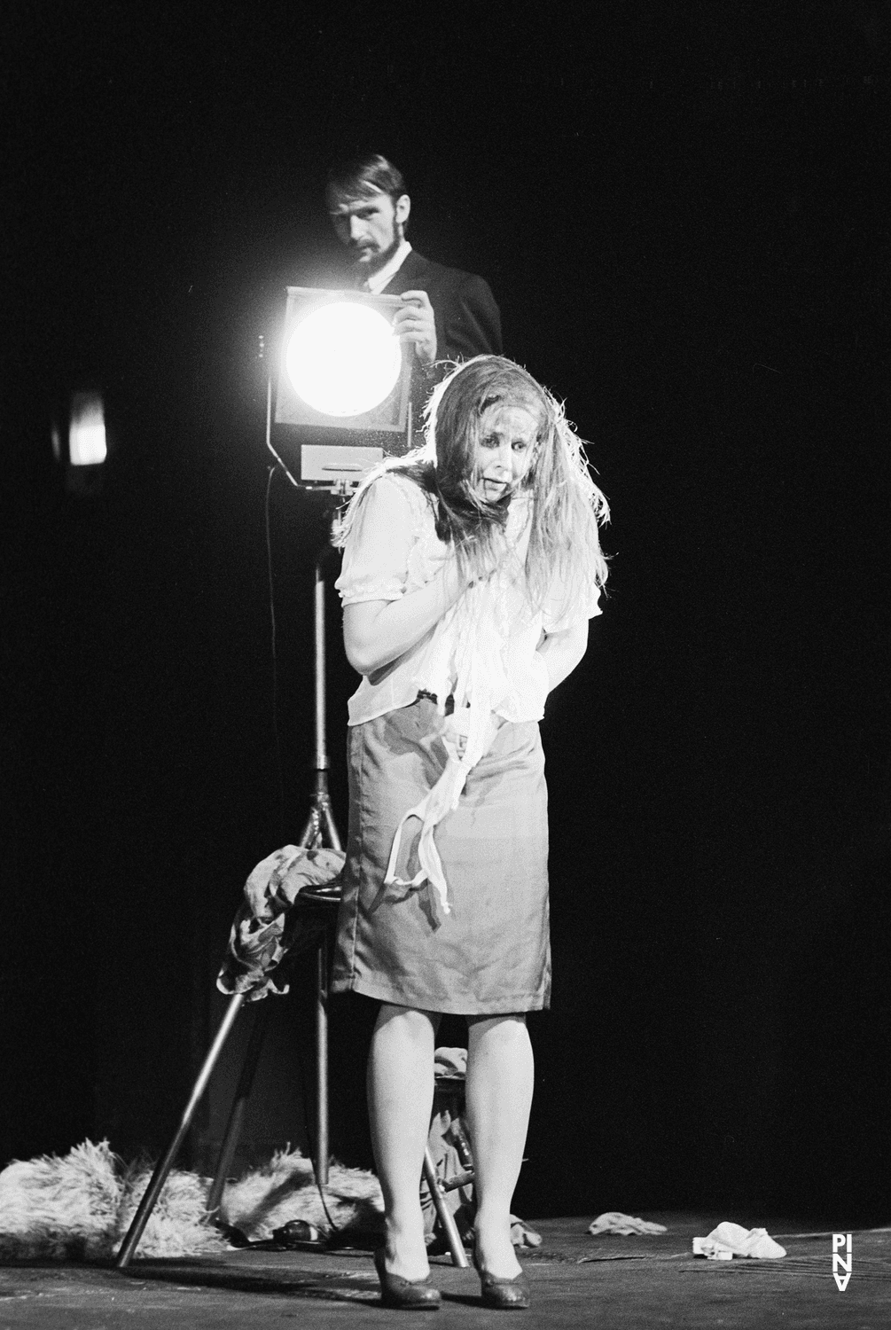 Josephine Ann Endicott and Hans Pop in “The Seven Deadly Sins” by Pina Bausch