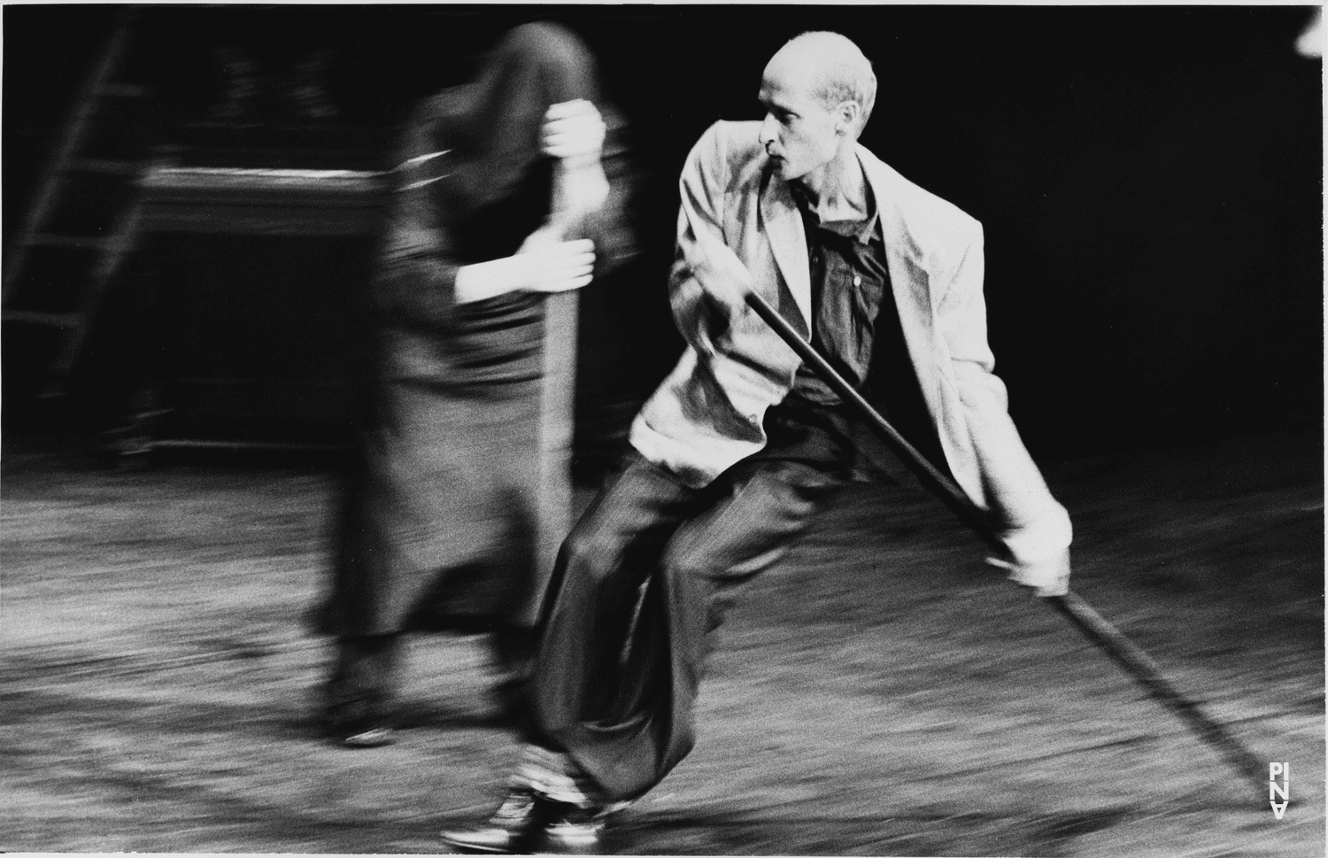 Jakob Haahr Andersen and Dominique Mercy in “Viktor” by Pina Bausch